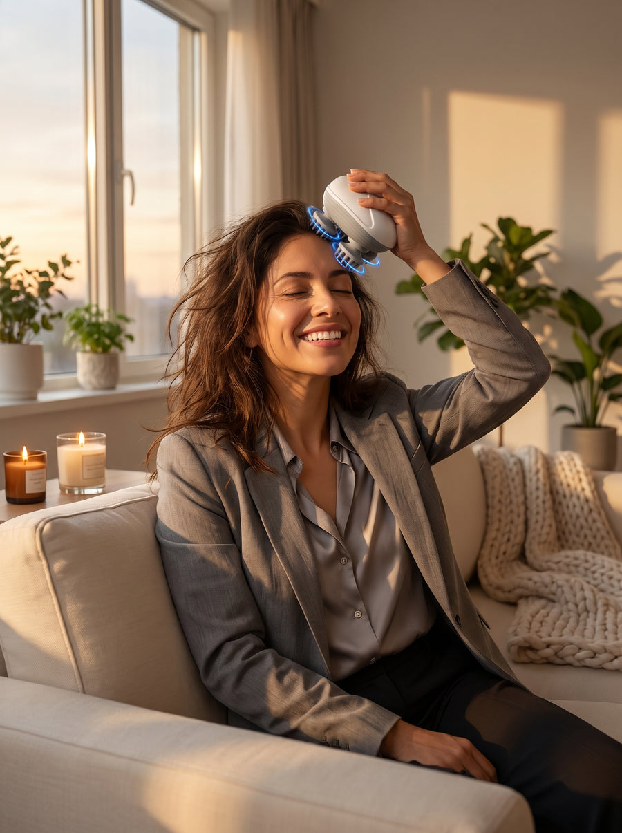 Electric scalp massager